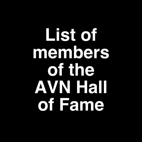 famous make pornstars|List of members of the AVN Hall of Fame